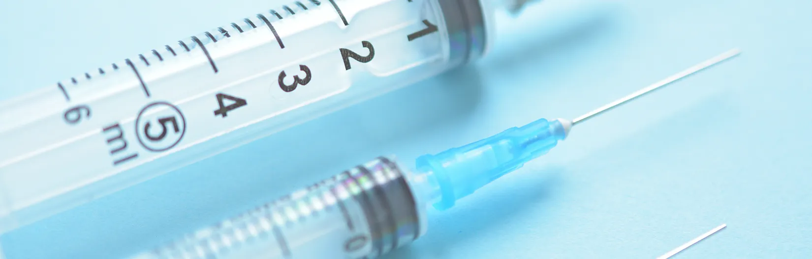 拡大された注射器