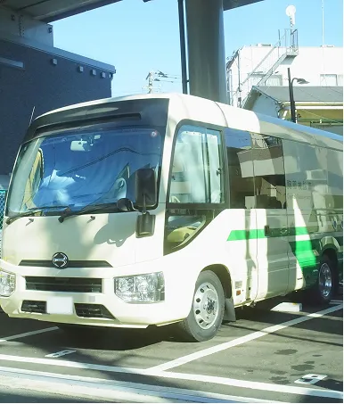 巡回健診のバス