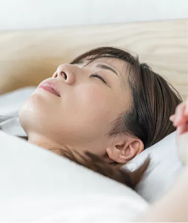 仮眠をとる患者